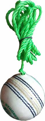 HIDE OUT Practice cricket ball in white colour pack of 1 Cricket Leather Ball