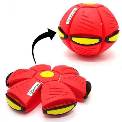 YuNiesto Magic Flat Ball with lights and Multifunction of throw disc Football - Size: 5