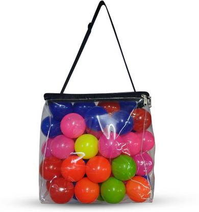 KONFIZ Plastic Soft Balls (100 Balls & 6 Colours) Cricket Tennis Ball