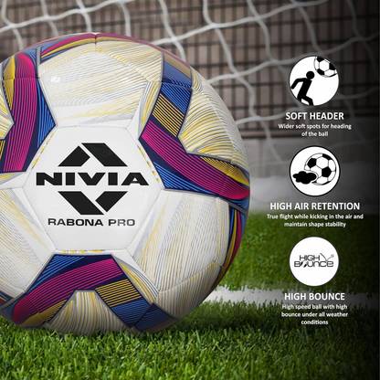 NIVIA RABONA 32 PANEL FOR GRASS GROUND AND HARD GROUND Football - Size: 4