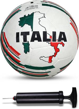NIVIA Combo Country Color (Italy) Moulded Football With Ball Pump Football - Size: 5