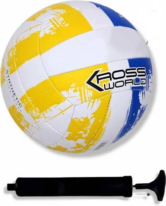 RADHEE ENTERPRISES New Article Krossworld volleyball and Airpump (SIZE-5) Volleyball - Size: 5