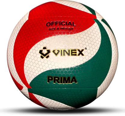 VINEX Volleyball Prima Size 5 Professional Match Ball, PU Honeycomb Surface Volleyball - Size: 5