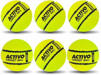 Jaspo Activo Tennis Cricket Ball, 66mm, Wool Felt, 80g, High Bounce Rubber Core. Cricket Tennis Ball
