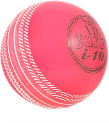 Guru (i-10) Synthetic Cricket Wind Ball Pink Color Cricket Ball - 110g Cricket Cricket Synthetic Ball