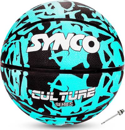 SYNCO Culture series | Junior Basketball | Moulded | 8 Panel | Blue Basketball - Size: 5