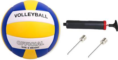 SHORYA SUPER CLASSIC SSH HAND STICHED VOLLEYBALL WITH AIR PUMP AND 2 PIN Volleyball - Size: 4