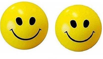 DOMUM Smiley Soft Balls Cute Funny Yellow Emoji Balls. Throw Ball - Size: 5