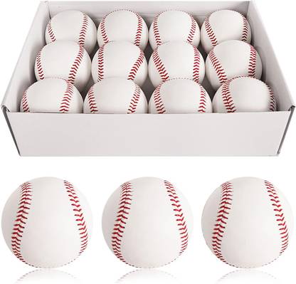 YMD 12 Ball Pack Practice Training Baseballs for Kids/Youth 9 Inch Baseballs Baseball