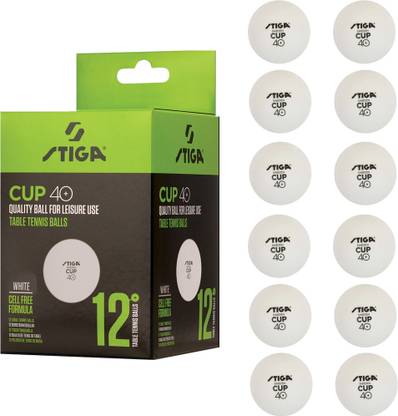 COSCO Stiga Cup 40+mm (MADE IN SWEDEN) 12 Table Tennis Ball