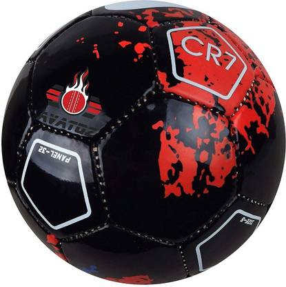 Raider CR7 BLACK/RED Football - Size: 5