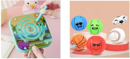 MOREL MAZE GAME AND LED BALL COMBO Baseball