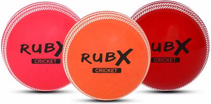 RUBX T-20 Cricket Wind Ball 110g –Pack of 3 (MULTI) for Indoor Outdoor Street & Beach Cricket Synthetic Ball