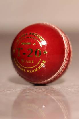 KHX ENTERPRISES Red T-20 Cricket Ball Cricket Leather Ball