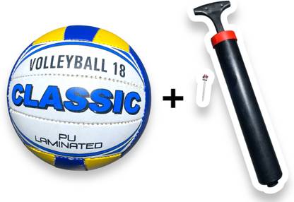 DSS SUPER QUALITY LIGHT WEIGHT VOLLEYBALL WITH PUMP Volleyball - Size: 4