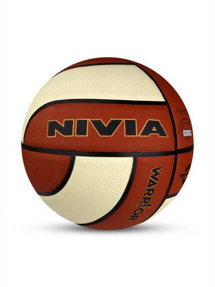 NIVIA Warrior, BFI Standard, 12 Panels, Rubber Moulded, Ideal for all surfaces Basketball - Size: 7