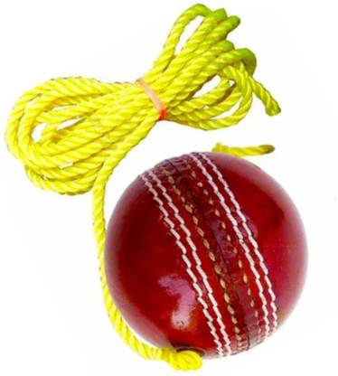 nizex Leather Cricket Hanging Ball For Knock Practice /Red Color -BQ71 Cricket Training Ball