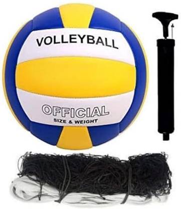 PRISAMX SUPER SOFT SYNTHITIC HAND STICHED WITH NYLON NET Volleyball - Size: 4
