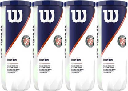 WILSON WRT126400 ROLAND GARROS ALL 4 Can Tennis Ball