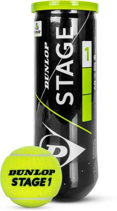 DUNLOP Stage 1 Green (12 Can (3 Balls/Can) Tennis Ball