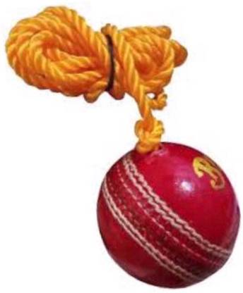 nizex XZSA- Leather Cricket Hanging Ball Red , For shot Practice ,1 Ball ,GT156 Cricket Training Ball