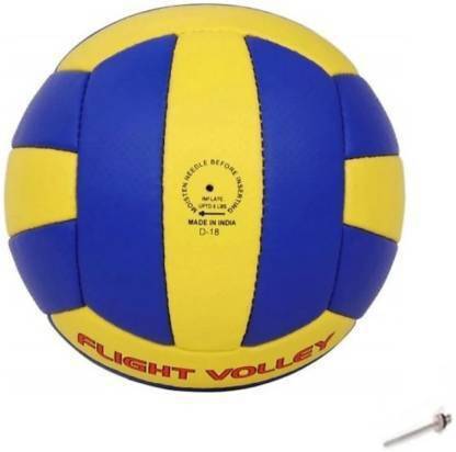 HOC SUPER CLASSIC 1234 VOLLEYBALL PU MATERIAL GOOD QUALITY WITH AIR PIN Volleyball - Size: 4