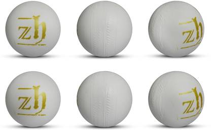 ZH Plastic Ball White Non Toxic (Pack of 12 | 50gm Per Ball) Netball - Size: 4