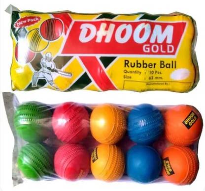 PAREEZEH RUBBERBALL5PC Cricket Rubber Ball