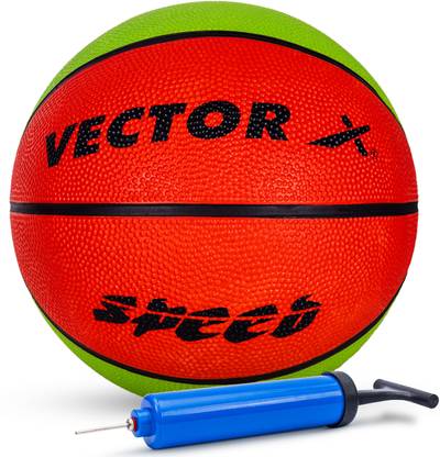 VECTOR X Speed Baksetball With Pump Basketball - Size: 7