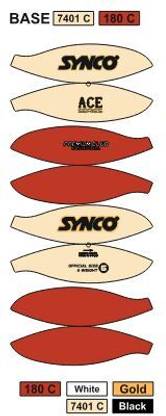 SYNCO RED CREAM ACE SERIES MOULDED TRAINER Basketball - Size: 6