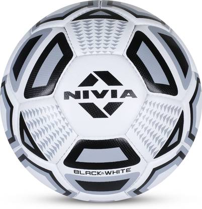 NIVIA Black & White Football - Size: 4
