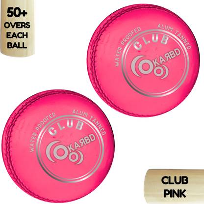 KARBD Professional Cricket Ball 4 Piece Hand Stitching Waterproof Hard Season Ball Cricket Leather Ball