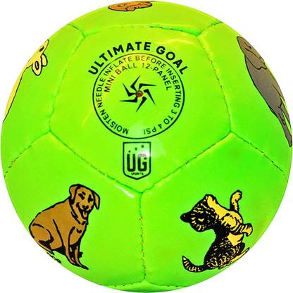 UG SPORTS Kids Home Play Green Animals Print Football - Size: 1
