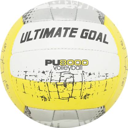ULTIMATE GOAL Yellow Volleyball Size 5 | Lightweight & Durable | Ideal for Outdoor Play Volleyball - Size: 4