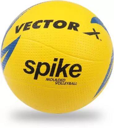 VECTOR X Spike Volleyball (Yellow) Volleyball - Size: 4