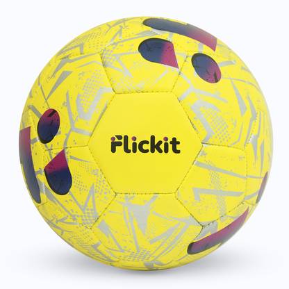 Flickit Smart Football | Indoor & Outdoor | High Quality Grained PU | All Surfaces Football - Size: 5