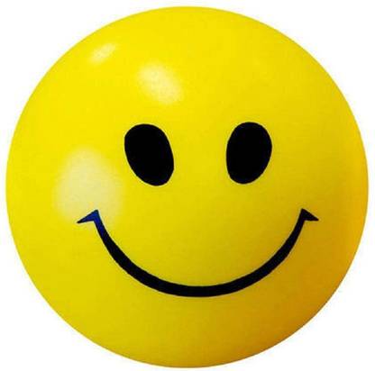 Stager Smiley Soft Balls Yellow Emoji Happy Smiley Face Balls. Throw Ball - Size: 5
