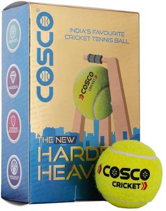 Happiory Cricket Tennis Ball Hard and Heavy Pack of 6 India's Favourite Tennis Ball Cricket Rubber Ball