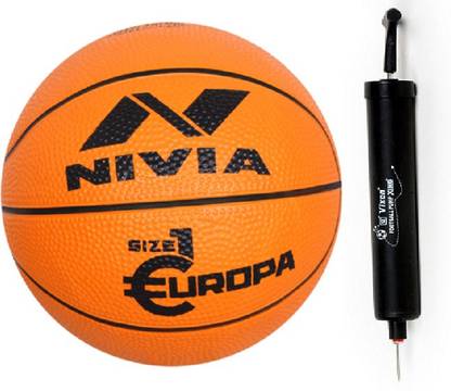 NIVIA Europa With Pump Basketball - Size: 3