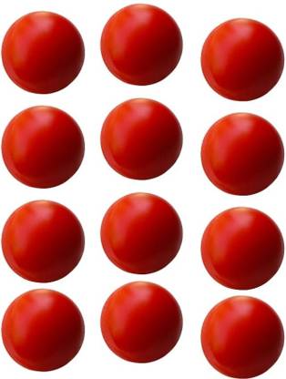 Pawansut Heavy Plastic Cricket Training Balls 80 gm Red Plastic Ball Cricket Training Ball