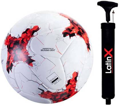 LatinX CR7 RED WITH PUMP Football - Size: 5