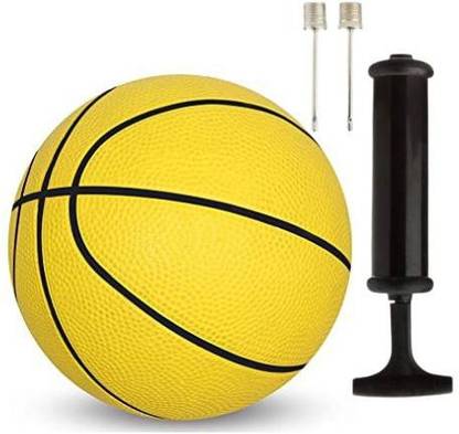 METROL Yellow Rubber Basketball Pump Pin Basketball Kit