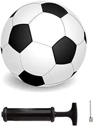 HACKERX New Rubber football Black&White Football - Size: 5