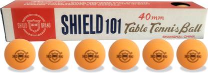 Benstar SHIED TABLE TENNIS BALL PACK OF 6 Yellow or white RENDOM COLOR Table Tennis Ball Table Tennis Ball