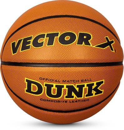 VECTOR X DUNK Premium PU Cover Basketball - Size: 6