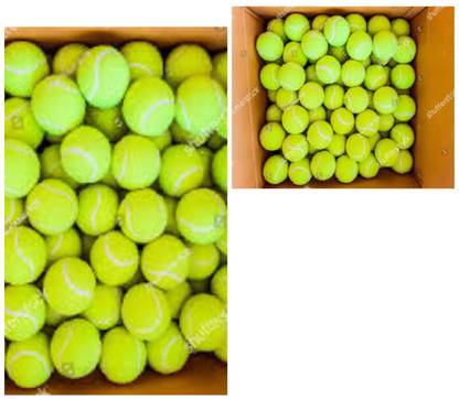 HACKERX Cricket Tennis Ball Green Colour (12 Balls pack ) g83 Cricket Tennis Ball