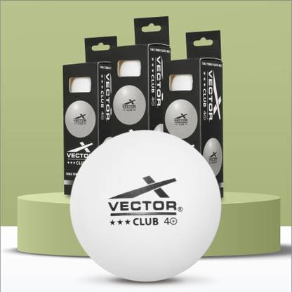 VECTOR X Club 3 Star Premium ABS Plastic Table Tennis Ball