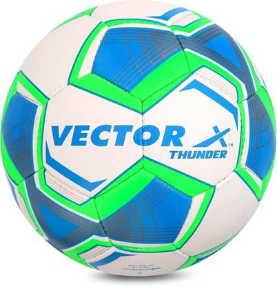 VECTOR X THUNDER-WHT-BLUE-GREEN Football - Size: 5