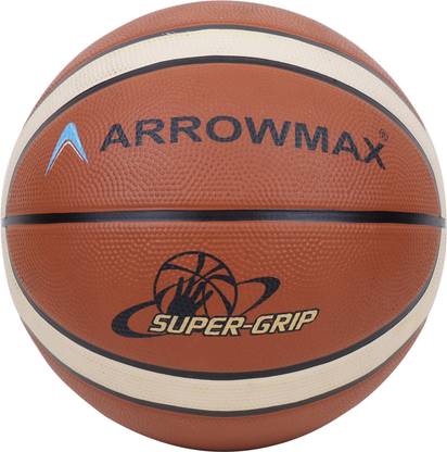 ArrowMax Basketball For Adults Youth Kids Premium Rubber Bounce Supergrip Basketball - Size: 5