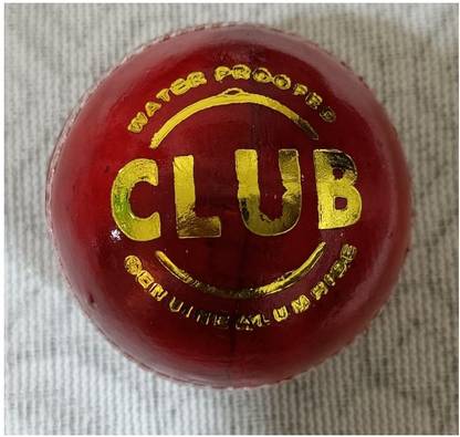 VKS CLUB RED Cricket Leather Ball